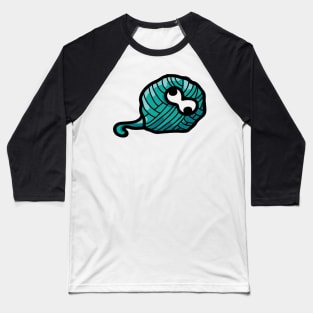 Confused Ball of Wool Baseball T-Shirt